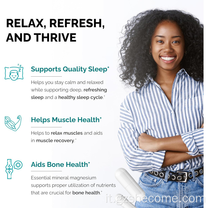 Gli estratti di piante di magnesio origanico supportano la salute